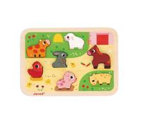 Janod Puzzle Chunky À la Ferme – Bois FSC – 7 pièces Multicolore