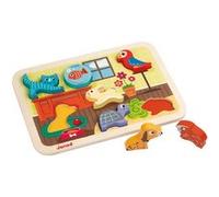 Encastrement 7 Pièces En Bois : Chunky Puzzle Animo