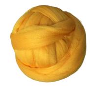 Chunky Yarn Diy Douce Moelleuse, 1000g / balle super épais du fil chunky naturel de file feutre royant pour filer à la main tricoter bricolage couverture(Yellow)