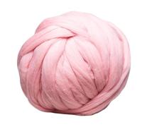 Chunky Yarn Diy Douce Moelleuse, 1000g / balle super épais du fil chunky naturel de file feutre royant pour filer à la main tricoter bricolage couverture(Pink)