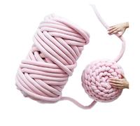 Chunky Yarn Diy Douce Moelleuse, 1000g / balle super épais fil naturel fils bricolage bras volumineux roving tricoter blanc tricot filant diy couverture(Pink)
