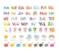 Chunlin Laoda Sticker mural décoratif pour chambre d'enfant Motif alphabet coloré Animaux Chiffres Formes Décoration murale pour salle de classe, chambre de bébé, salle de jeux