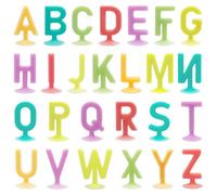 CHUNLINLAODA 26 Pièces Jouets Alphabet à Ventouse Jouets de Bain pour Enfants Jouets d' Aspiration pour Bebe Jouets Enfants Apprenant pour Enfants Éducatif D'Orthographe Lettres À