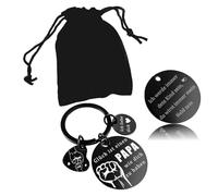 CHUNLINLAODA Cadeau Fete Des Peres Porte-Cles Papa cadeau anniversaire papa,Cadea Pap Idee,Porte Clé Pap Cadea Pour Papa CadeauxPapa CadeauFutur PapaCadeau Fête Des Pères Original (Noir)