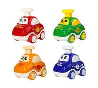 CHUNLINLAODA Lot de 4 voitures à monter pour bébé - Jouet Press and Go - Voiture de course - Jouet éducatif pour enfants - Cadeau pour enfants garçons et filles