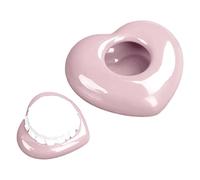 CHUNLINLAODA Petite urne funéraire Urne pour Animaux de Compagnie, Urne en Forme de Coeur, Urne Souvenir, Urne en céramique, Belle Urne funéraire Souvenir pour Animal de Compagnie ou Humain (Rose)