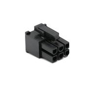 ChunLK 4.2mm 5557 6Pin PCI-E/GPU/VGA câble connecteur mâle boîtier Noir Blanc for câble DIY-10pcs(Housing no pins,11)