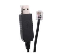 ChunLK FT232RL USB à RS485 mètres RJ11 RJ12 convertisseur série Adaptateur Module câble de Programmation(Black USB)