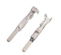 ChunLK Lot de 20/50/100/200 cosses à sertir for Voiture de 2,3 mm, connecteurs électriques Non isolés for Automobile, Broches mâles et Femelles DJ621-2,3A DJ613-2,3A(Male,50 pcs)