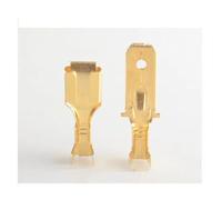 ChunLK Lot de 50/100/200/500 cosses à sertir de 6,3 mm for connecteur DJ621-B6.3B DJ611-6.3B(6.3mm female male,50 pcs)