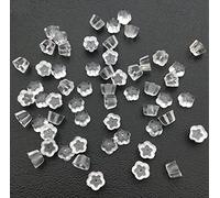 Chunney Lot de 500 fermoirs de boucles d'oreilles en silicone transparent, 5 mm, 3,5 mm d'épaisseur, doux, durable, confortable, transparent