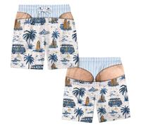 CHUNOTU Short de bain pour homme Motif drapeau des États-Unis, Z03-bleu, M