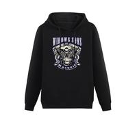 CHUNWANG Men's Heavyweight Hooded Masonic Merch Widows Sons Hoodies Men Hoody Long Sleeve Pullover Sweatshirt with Drawing Pocket Size M