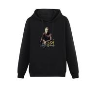 CHUNWANG Men's Heavyweight Hooded Sting Pic Image Sacred Love Tour Hoodies Men Hoody Long Sleeve Pullover Sweatshirt with Drawing Pocket Size S