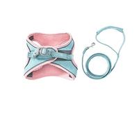 CHUNXVLI Laisse pour Animaux Chien Pet Harnais Et Laisse Ensemble Chiot Chats Gilet Harnais Collier pour Animaux De Compagnie Confortable Collier Collier Toutes Races(Grün,28-32cm)