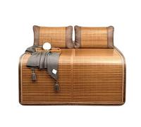 CHUNXVLI Matelas De Couchage D'été Chambre À Coucher Matelas De Couchage D'été Rafraîchissant en Bambou Rotin Lisse Climatisé Double Face(1.5 * 1.95m/4.9 * 6.4ft)