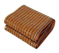 CHUNXVLI Matelas De Couchage D'été Chambre À Coucher Tapis De Couchage D'été Rafraîchissant en Bambou, Climatisation Pliable, Mahjong Carbonisé(Coffee,1.2 * 1.9m/3.9 * 6.2FT)