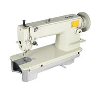 CHUOZI Machine à coudre industrielle, cuir robuste, haute vitesse, point droit, matériau épais commercial avec pot d'huile pour magasins de vêtements, ateliers, 3000 points/min