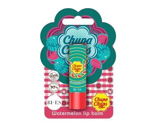 Chupa Chups Baume à lèvres naturel et végétalien à saveur pastèque pour enfants