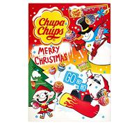 Chupa Chups - Calendrier de l'Avent pour Noël - Assortiment de 24 Confiseries - Sucettes et Chewing-Gums - Alternative au Calendrier de l'Avent Chocolat - Nouvelle Surprise Tous les Jours