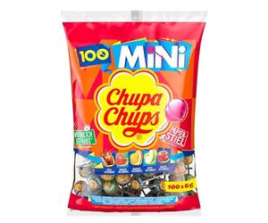 Chupa Chups Chupa Chups Sachet De 100 Mini Sucettes Assorties, Orange (Lot de 1)