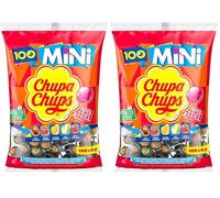Chupa Chups Chupa Chups Sachet De 100 Mini Sucettes Assorties, Orange (Lot de 2)