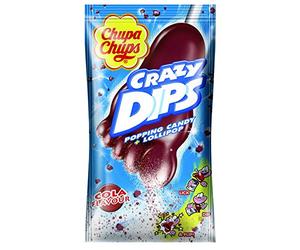 Chupa Chups Crazy Dips Cola, paquet de 6 (6 x 14 g)