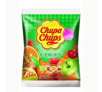 Chupa Chups Fruit 250 sucettes sachets de recharge variétés fruitées 3000g