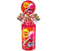 Chupa Chups Le Meilleur De 100 Sucettes Dans Un Affichage De Comptoir 1200g