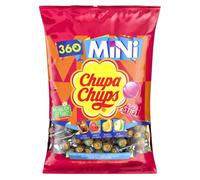 Chupa Chups Mini Sucettes 4 Saveurs 360 Sucettes Dans Un Sac De Recharge 2160g