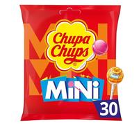 CHUPA CHUPS - Mini Sucettes Assorties aux Saveurs Fruitées, Plaisir à Partager (180g) - Le lot de 4