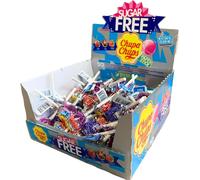 Chupa Chups sans sucre assorties (paquet individuel de 550 g)