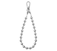 CHUQING Collier court pour téléphone portable, dragonne perlée universel Argent