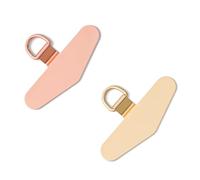 CHUQING Lot de 2 Patch de Chaîne de Téléphone Portable Universel Patch pour Cordon de Téléphone or Rose Champagne