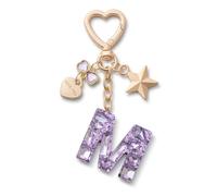 CHUQING Porte-clés lettre avec initiale avec lettres pour filles et femmes Violet M