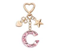 CHUQING Porte-clés lettre rose avec initiale avec lettres pour filles et femmes, Kc-zw-c, S