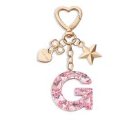 CHUQING Porte-clés lettre rose avec initiale avec lettres pour filles et femmes, Kc-zw-g, S