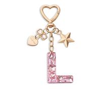 CHUQING Porte-clés lettre rose avec initiale avec lettres pour filles et femmes, Kc-zw-l, S