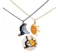 CHUQIU Collier Soleil et Lune Cinq Nuits Cadeau pour Homme, Femme et Fans, Standard, Zinc, Pas de gemme