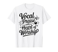 Chœur Chanteur Gospel Église Culte Religieux Louange Jésus T-Shirt