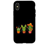 Chœur de cactus Desert Doodles Coque pour iPhone X/XS