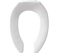Church 295CT 000 Abattant WC sans Couvercle ne se desserrera réduira jamais Les rappels, allongé, Plastique, Blanc, Elongated