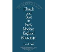 Church and State in Early Modern England, 1509-1640