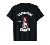 Church Burner Crew 666 Occult Goth Atheist Satan Punk T-Shirt