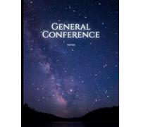 Church of Jesus Christ of LDS General Conference Notebook Study Journal Youth Missionary Gift landscape nature stars night sky one year two ... impressions book one year two conferences