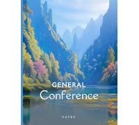 Church of Jesus Christ of LDS General Conference Notebook Study Journal Youth Missionary Gift nature mountains lake forest landscape one year two ... impressions book one year two conferences