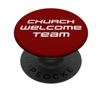 Church Welcome Team - Christian Staff & Volunteer Uniform PopSockets PopGrip Adhésif