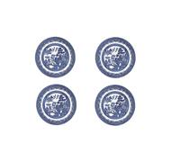 Churchill Blue Willow Lot de 4 assiettes à salade 20,3 cm Fabriquées en Angleterre