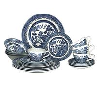 Churchill Plaques de bols tasses 20 pièces vaisselle Set 20 Piece Set Blue Willow