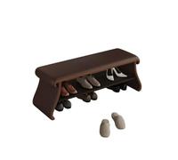 CHURICH-E Étagère à Chaussures, Tabouret à Langer rembourré, Un Tabouret de Porte Domestique sur lequel on Peut s'asseoir,Banc d'entrée(Brown,80cm)